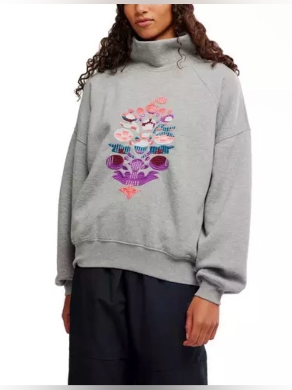 FP Movement On Your Mark Logo Mock
Neck Sweatshirt - Small - NWT! $148